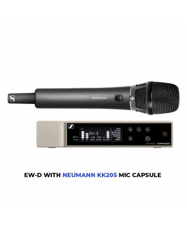 Sennheiser EW-D KK205 SET Digital Wireless Handheld Mic System with Neumann KK205 Capsule