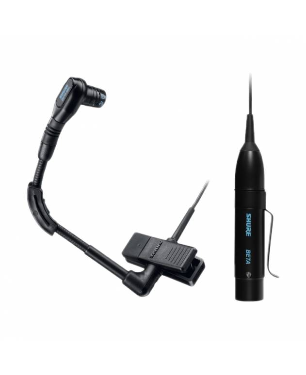 Shure BETA98H/C Clip-on Instrument Microphone with Attached Preamplifier (XLR connection)