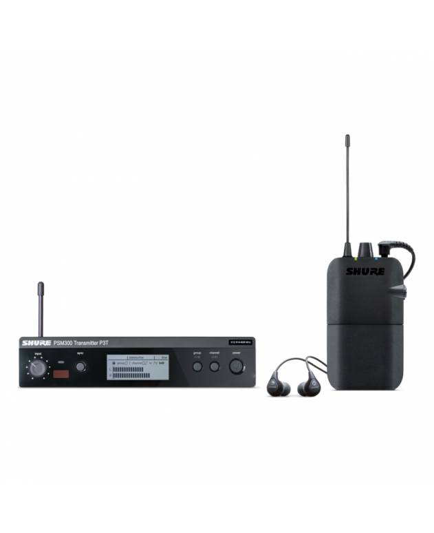 Shure PSM300 (P3TR112GR) Wireless Personal Monitor System with SE112 Earpiece