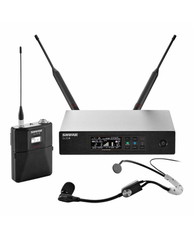 Shure QLXD14/SM35 Digital Wireless Headworn Microphone System with SM35-TQG
