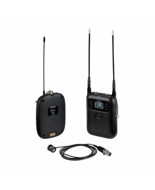 Shure SLXD15+/85M Portable Digital Wireless Lavalier Microphone System with WL185M (Camera Mountable) Band: G66 - SLXD+
